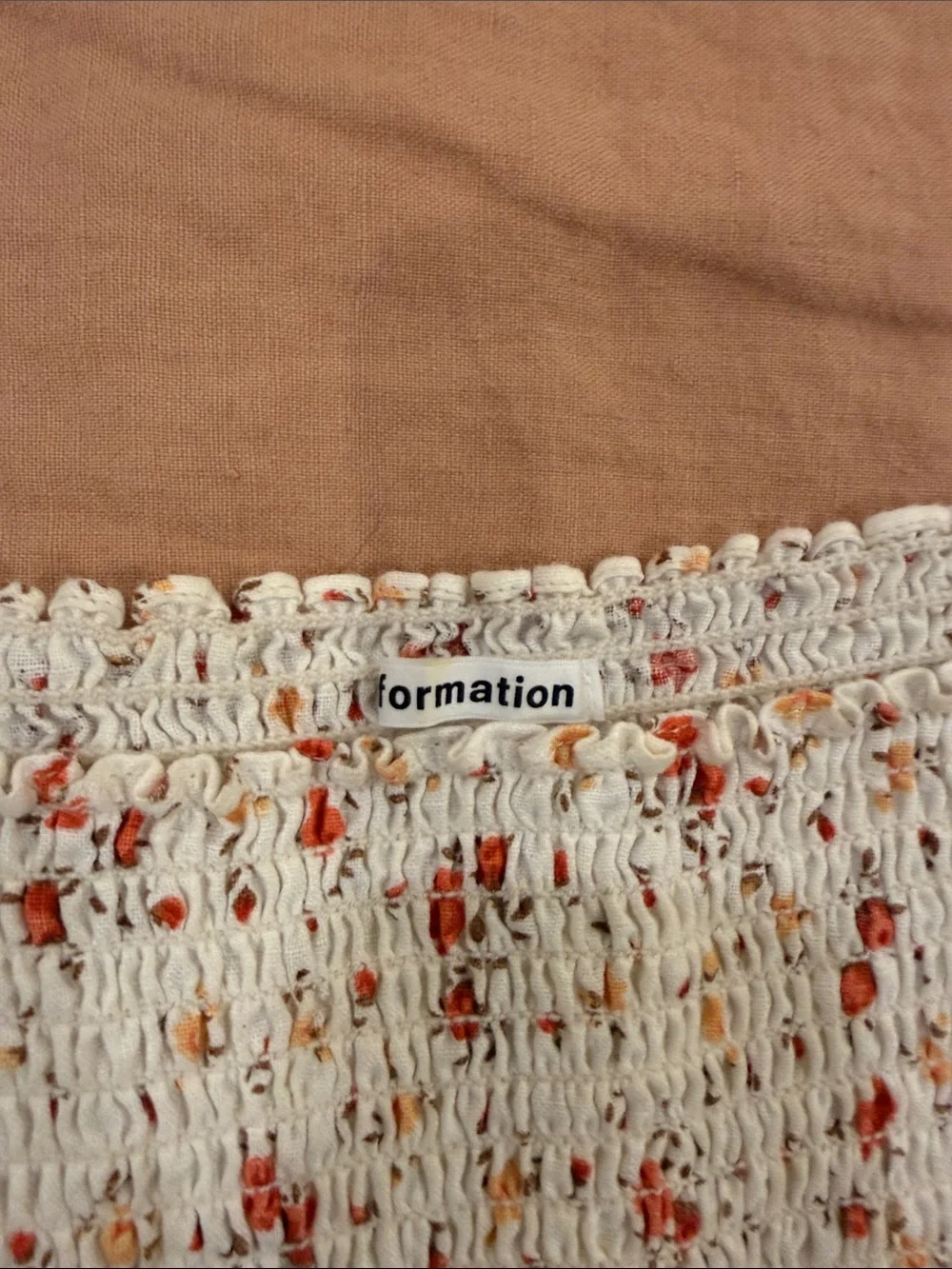 Reformation smocked bodice